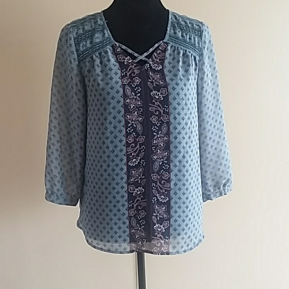 Maurice sheer blouse